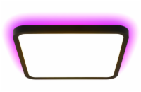 IMMAX NEO LITE TUDO SMART stropní svítidlo s RGB podsvícením 40x40cm, 50W Wi-Fi černá, TUYA