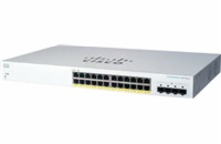 Cisco switch CBS220-24P-4G (24xGbE,4xSFP,24xPoE+,195W) - REFRESH