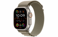 Apple Watch Ultra 2 GPS + Cellular 49mm titanové pouzdro s olivovým alpským tahem S