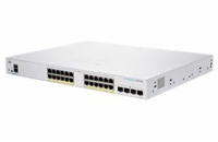 Cisco switch CBS350-24FP-4G-UK (24xGbE,4xSFP,24xPoE+,370W) - REFRESH