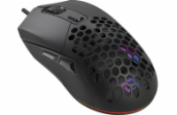 Sandberg FlexCover 6D Gamer Mouse, herní myš, 12800dpi, LED podsvícení, černá