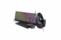 TRUST Sada sluchátka + myš + klávesnice + mousepad GXT 792 Quadrox 4v1 Gaming Bundle