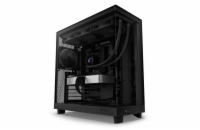 NZXT skříň H6 Flow dvoukomorová / MidT / 3x120mm fan / 2xUSB 3.2 / USB-C / prosklená bočnice i čelo / černá  