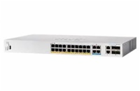 Cisco switch CBS350-24MGP-4X-EU (20xGbE,4x2,5GbE,2x10GbE/SFP+ combo,2xSFP+,24xPoE+,4xPoE++,375W) - REFRESH