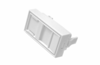 Modul neosazený 1x RJ45, 22,5x45 mm s prachovkou