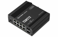 Teltonika TSW212 průmyslový L2 manažovaný switch, 8x 10/100/1000, 2x SFP, bez zdroje