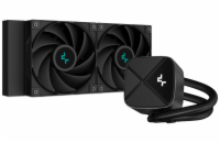 DEEPCOOL vodní chladič LS520S Zero Dark / 2x120 mm fan / Intel i AMD / komplet černý