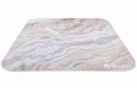 AROZZI Zona Quattro White Marble/ ochranná podložka na podlahu/ 116 x 116 cm/ design bílý mramor