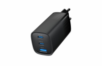 GEMBIRD PD nabíječka 1xUSB-A 2xUSB-C  65W černá