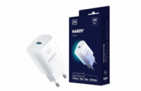 3mk síťová nabíječka - HARDY Charger 33W, GaN 1x USB-C (PD) pro Apple, bílá