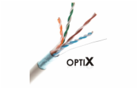 OPTIX FTP kabel (drát) Cat5e PVC Eca, 4páry Standard, bal. 305m/box