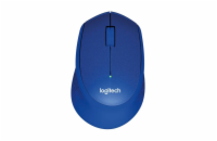 Logitech M330 Bezdrátová myš - modrá Myš - bezdrátová, optická, pro praváky, na 1 AA baterii, citlivost 1000 DPI, 3 tlačítka, tichá tlačítka, klasické kolečko, maximální dosah 10 m