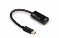 DeTech Adaptér DP na HDMI 1.4 Adaptér pro připojení HDMI zobrazovače k PC s DisplayPort výstupem - 18253