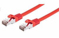 C-TECH kabel patchcord Cat6, FTP, červený, 0,5m