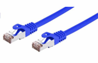 C-TECH kabel patchcord Cat6, FTP, modrý, 2m