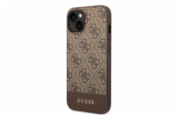 Guess 4G Stripe Zadní Kryt pro iPhone 14 Plus Brown Guess prémiový ochranný kryt telefonu s motivem Guess, který nejen že váš telefon perfektně ochrání, ale také svým povedeným designem a použitými p