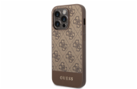 Guess 4G Stripe Zadní Kryt pro iPhone 14 Pro Max Brown Guess prémiový ochranný kryt telefonu s motivem Guess, který nejen že váš telefon perfektně ochrání, ale také svým povedeným designem a použitým