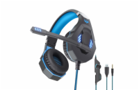 Sluchátka k PC Ovleng  GT93 s mikrofonem Stylový headset od značky Ovleng v modré barvě, USB + 3.5mm