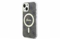 Guess IML 4G Printed Crossbody Zadní Kryt pro iPhone 15, hnědá Kryt na mobil - pro Apple iPhone 15, materiál plast, měkký, výřezy pro konektory a tlačítka