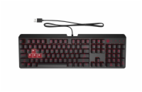 HP OMEN Encoder USB Herní klávesnice CZ černá Mechanická klávesnice se spínači CHERRY MX Brown. Detekce současného stisku neomezeného počtu kláves. Temně červené podsvícení. Odolný opletený kabel.PN: