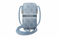 Guess Bag GUPHM4GDBL 6,1" Guess 4G Printed Stripe Pouch je pouzdro na telefon přes tělo. Produkt se vyznačuje jedním z nejznámějších motivů, které Guess používá. Pouzdro je pokryto emblémy 4G, které 