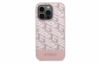 Guess PU G Cube MagSafe Zadní Kryt pro iPhone 14 Pro Pink Výjimečně stylová a vkusná kolekce ochranných pouzder byla vytvořena pro lidi, kteří chtějí ochránit své zařízení a zároveň dát svému telefon