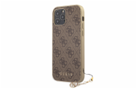 Guess 4G Charms Zadní Kryt pro iPhone 12/12 Pro 6.1 Brown Guess prémiový ochranný kryt telefonu vyrobený z kombinace kvalitních a odolných materiálů, které perfektně chrání Váš telefon.