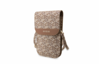 Guess PU G Cube Phone Bag hnědý Guess 4G PU Phone bag je perfektní taška přes rameno, nejen pro Váš telefon, peněženku, doklady, klíče.