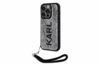 Karl Lagerfeld Sequins Reversible Zadní Kryt pro iPhone 14 Pro Black/Silver Noste své zařízení v moderním originálním Guess designovaném příslušenství, z vysoce kvalitních materiálů