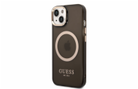 Guess Translucent MagSafe Zadní Kryt pro iPhone 14 Black Guess prémiový ochranný kryt telefonu s motivem Guess, který nejen že váš telefon perfektně ochrání, ale také svým povedeným designem a použit