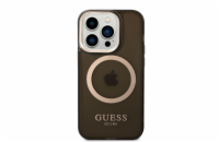 Guess Translucent MagSafe Zadní Kryt pro iPhone 14 Pro Max Black Guess prémiový ochranný kryt telefonu s motivem Guess, který nejen že váš telefon perfektně ochrání, ale také svým povedeným designem 