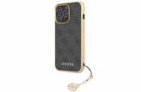 Guess 4G Charms Zadní Kryt pro iPhone 13 Pro Grey Guess prémiový ochranný kryt telefonu s motivem Guess, který nejen že váš telefon perfektně ochrání, ale také svým povedeným designem a použitými prv