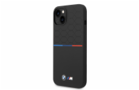 BMW M Liquid Silicone Tricolor Zadní Kryt pro iPhone 14 Plus Black BMW prémiový ochranný kryt telefonu vyrobený z kombinace kvalitních a odolných materiálů, které perfektně chrání Váš telefon.