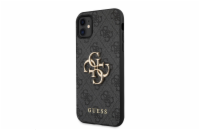 Guess PU 4G Metal Logo Zadní Kryt pro iPhone 11 Grey Guess prémiový ochranný kryt telefonu vyrobený z kombinace kvalitních a odolných materiálů, které perfektně chrání Váš telefon.