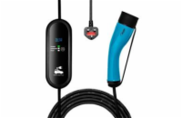 Akyga Napájecí kabel pro elektromobily BS 1363 UK / Type2 LCD 1-fázový 13A 3kW, 5m