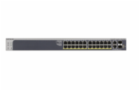 Netgear 24-Port Gigabit Ethernet, PoE+, Smart Switch, 4 SFP+ Ports (190W) - GS728TXP