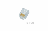Plug 6p6c - RJ12,pack(100ks)