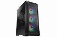 COUGAR PC skříň ARCHON 2 Mesh RGB Black Mid Tower Mesh Front Panel 3 x ARGB Fans 3mm TG Left Panel