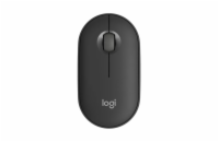 Logitech Pebble Mouse 2 M350s/Cestovní/Optická/4 000 DPI/Bezdrátová Bluetooth/Grafitová