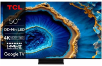 TCL 50C803 TV SMART Google TV QLED/126cm/4K UHD/4000 PPI/144Hz/Mini LED/HDR10+/Dolby Vision/Atmos/DVB-T2/S2/C/VESA