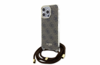 Guess IML 4G Printed Crossbody Popruh Zadní Kryt pro iPhone 15 Pro Max Brown Získejte Guess IML 4G Printed - prémiový ochranný kryt telefonu s jedinečným motivem Guess a pružnými PU boky.