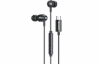 Sandberg sluchátka do uší, USB-C/A In-Earset + Line-Mic, černá