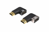 PREMIUMCORD Adaptér spojka 8K HDMI A - HDMI A, F/M, do úhlu 90° - levá