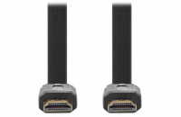 NEDIS High Speed HDMI 2.0 kabel s ethernetem/ 4K@30Hz/ zlacené konektory HDMI-HDMI/ plochý/ černý/ bulk/ 2m
