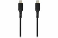 NEDIS kabel USB 2.0 kabel/ USB-C zástrčka - USB-C zástrčka/ 240 W/ černý/ bulk/ 2m