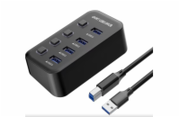 PremiumCord USB 3.2 Superspeed HUB 4-portový s vypínači portů