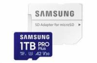 Samsung PRO Plus/micro SDXC/1TB/UHS-I U3 / Class 10/+ Adaptér/Modrá