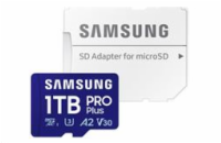 Samsung PRO Plus/micro SDXC/1TB/UHS-I U3 / Class 10/+ Adaptér/Modrá