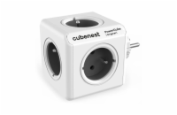 Cubenest Powercube Original,  5× zásuvka, bílá/šedá, dětská pojistka, uzemnění, max. 16A/250V~3680W/50-60Hz