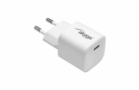 Akyga Nabíječka univerzální USB-C PD 5-12V / max. 3A 25W Quick Charge 3.0 GaN, bílá